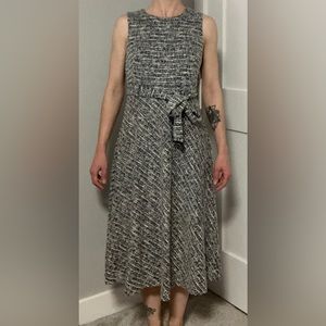 Calvin Klein Tweed Belted A-Line MIDI dress, US size 4